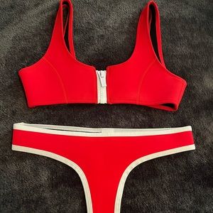 Hoaka Swimwear Kauai Red Set